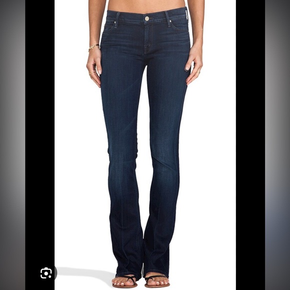 Mother Runaway Skinny Flair Jeans in The Missing Hour - Picture 5 of 6